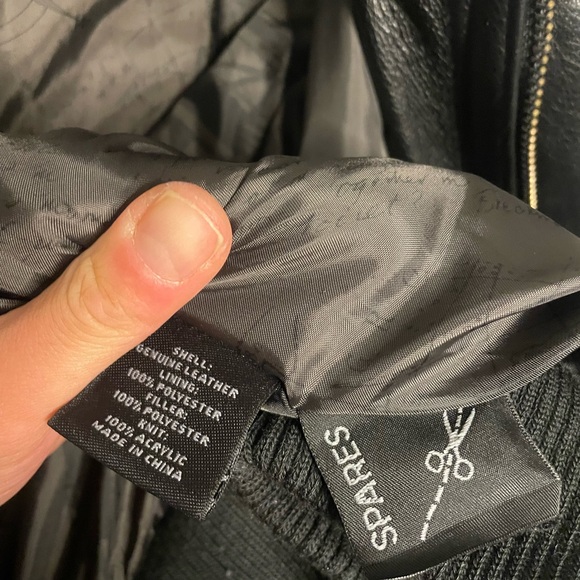 ANDREW MARK Men’s Vintage classic leather black bomber jacket size XL Aviator - Picture 7 of 8